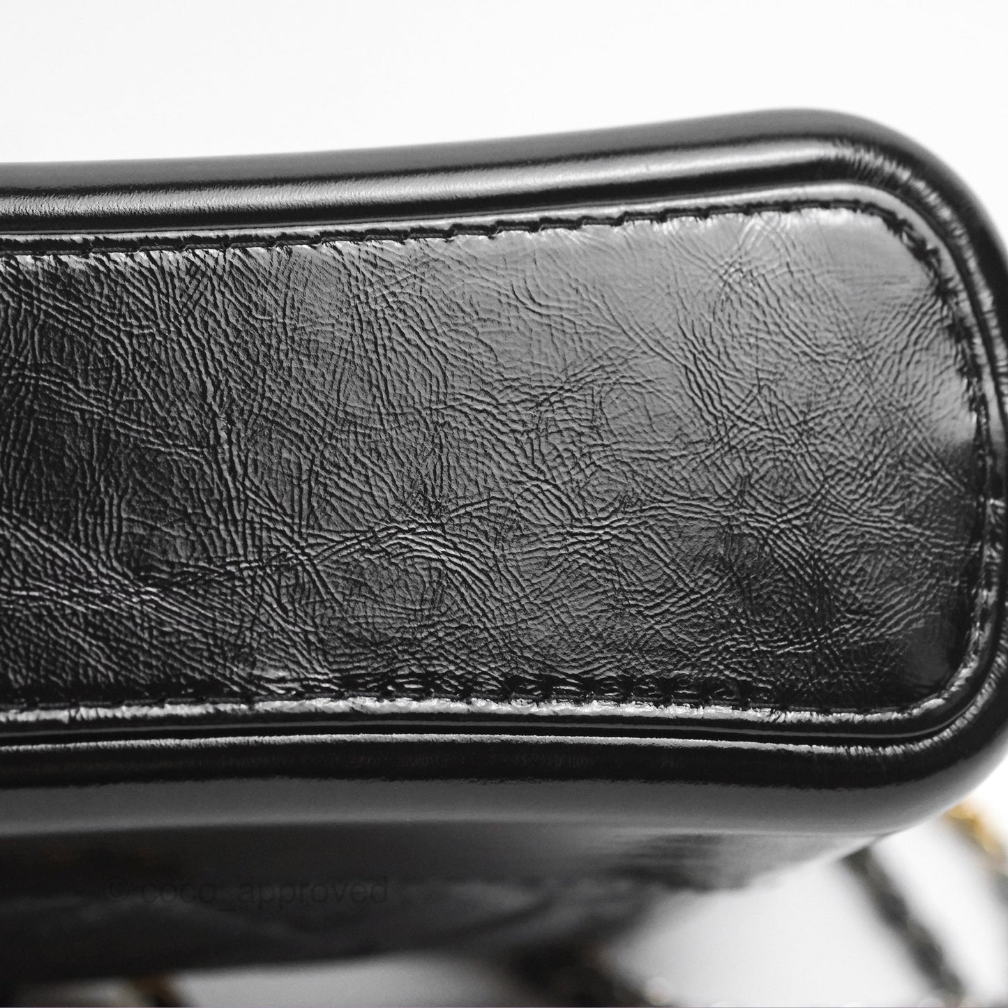 Chanel New Medium Gabrielle Hobo Quilted Black Glazed Aged Calfskin