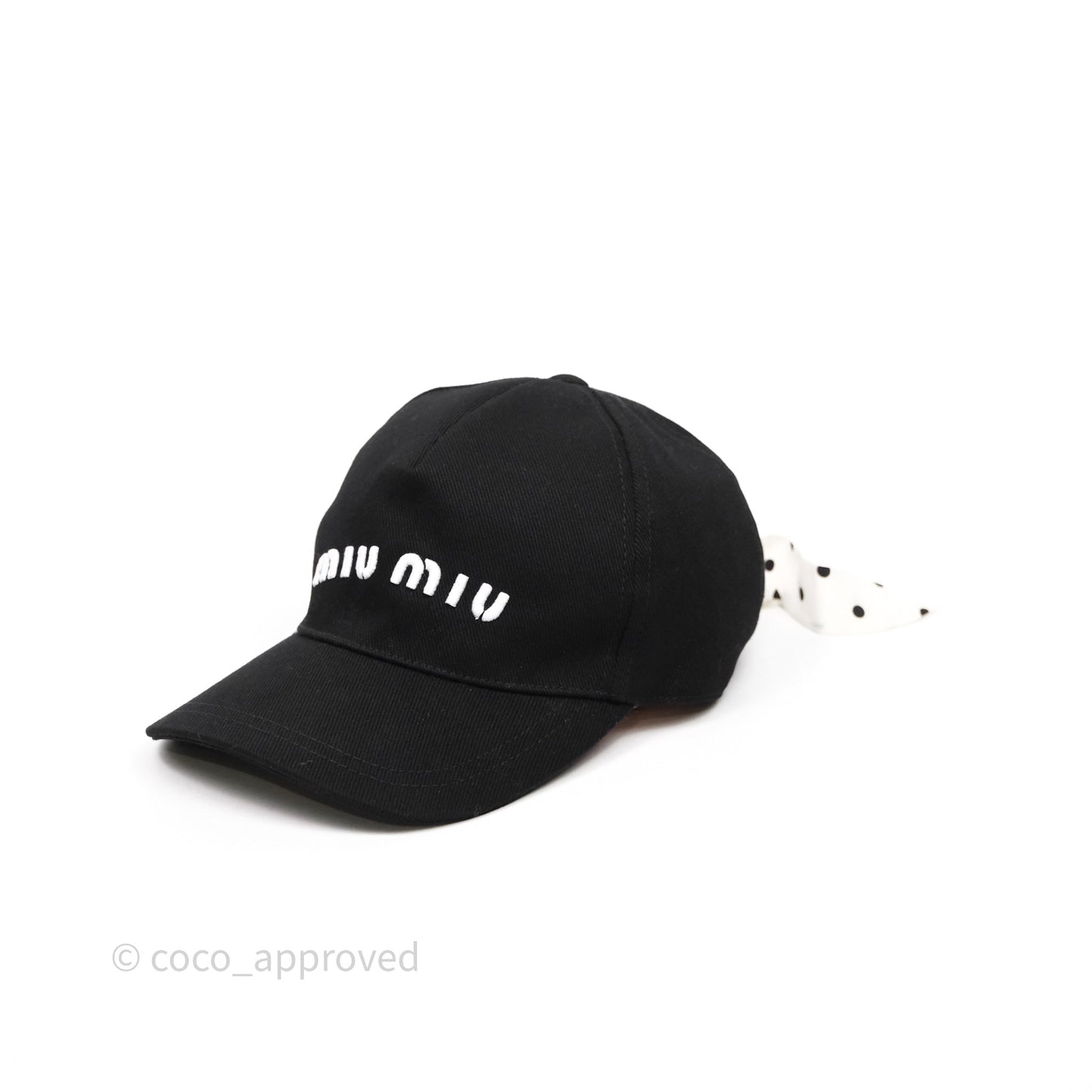 Miu Miu Baseball Cap Black