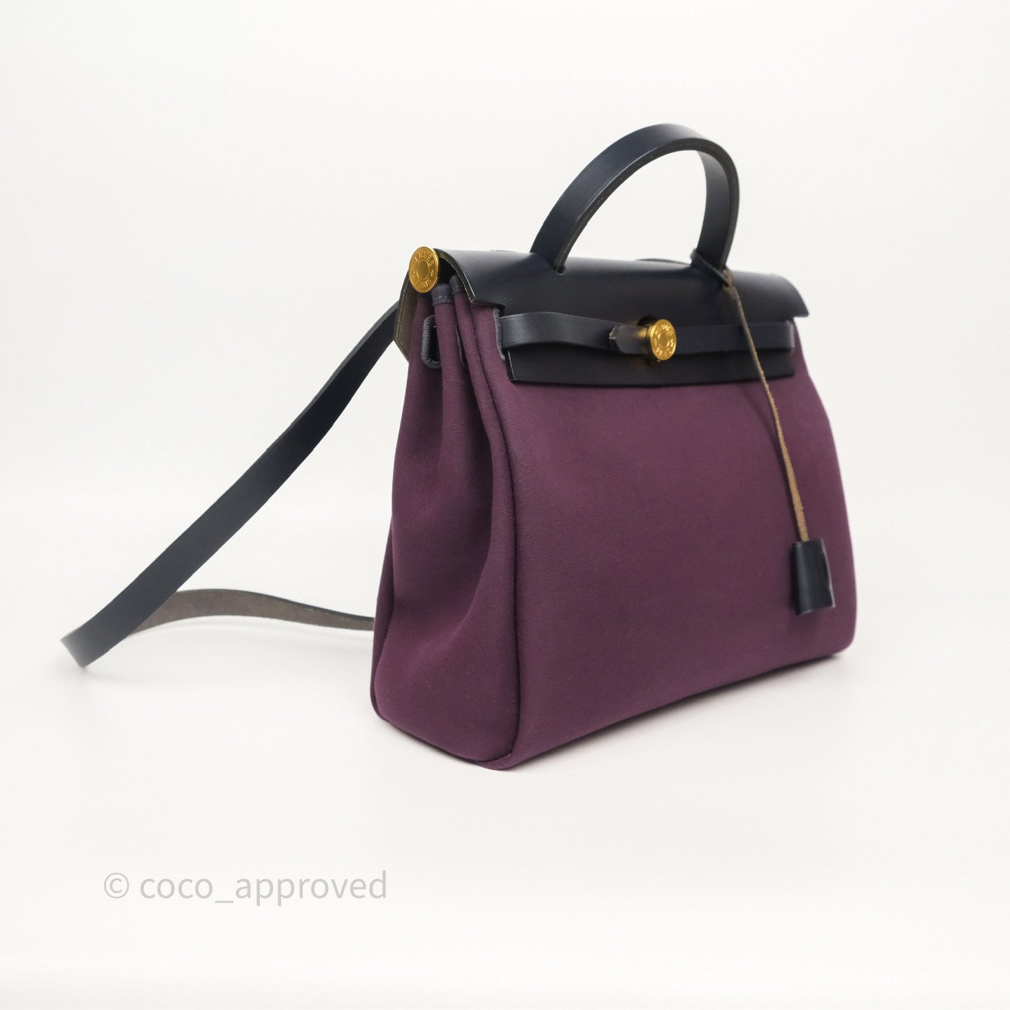 Hermès Herbag Zip 31 Retourne Cassis Bleu Indigo