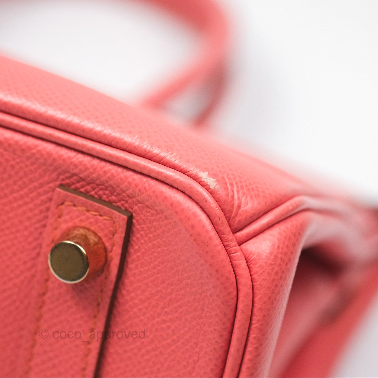 Hermès Birkin 30 Retourne Flamingo I5 Epsom Gold Hardware
