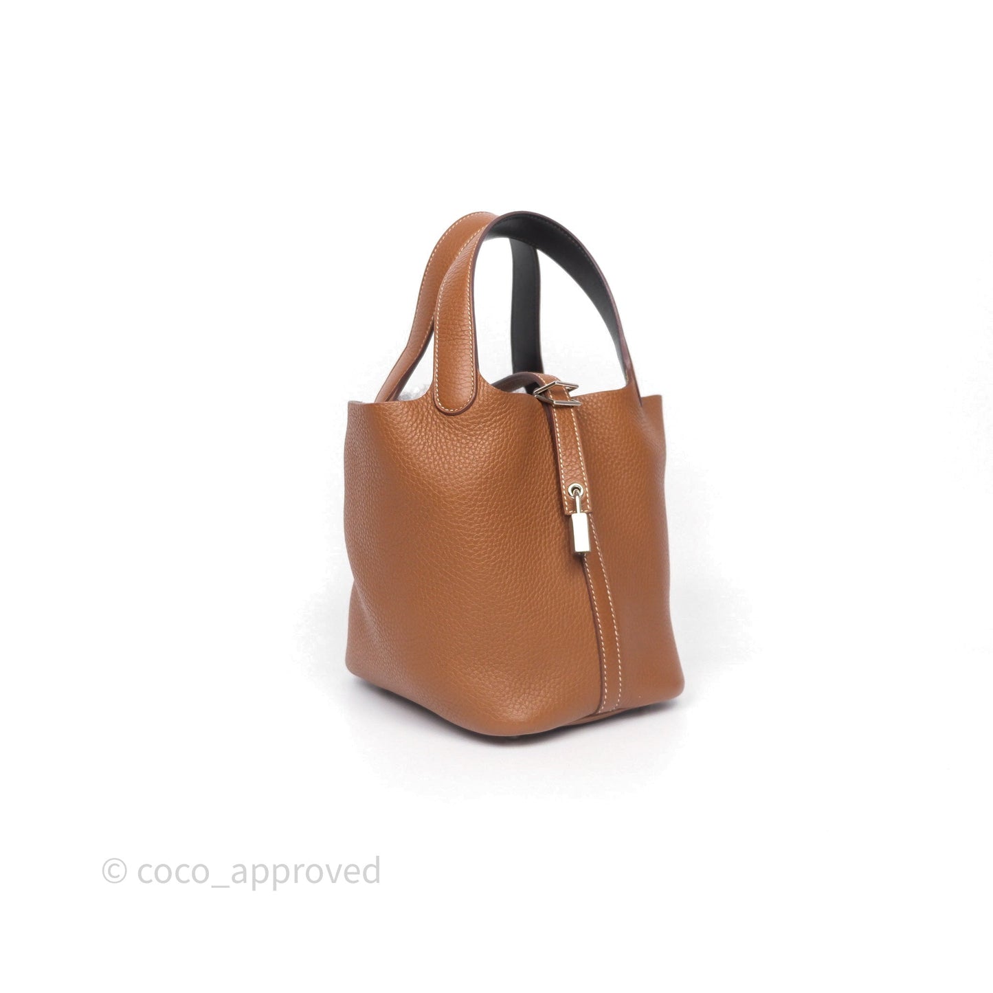 Hermès Picotin Lock 18 Gold 37 Clemence/ Ebene 46 Swift Palladium Hardware