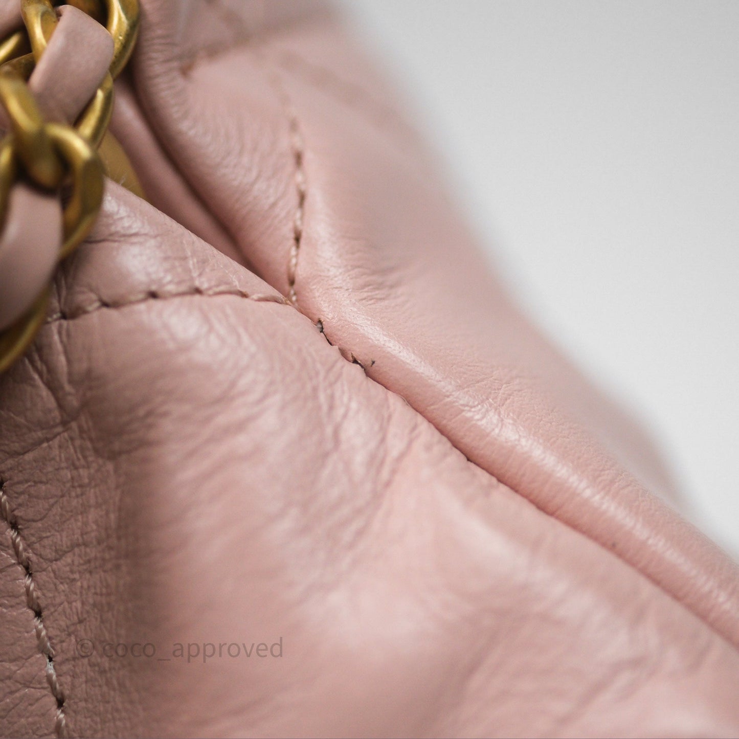 Chanel 22 Mini Bag Light Pink Crumpled Calfskin