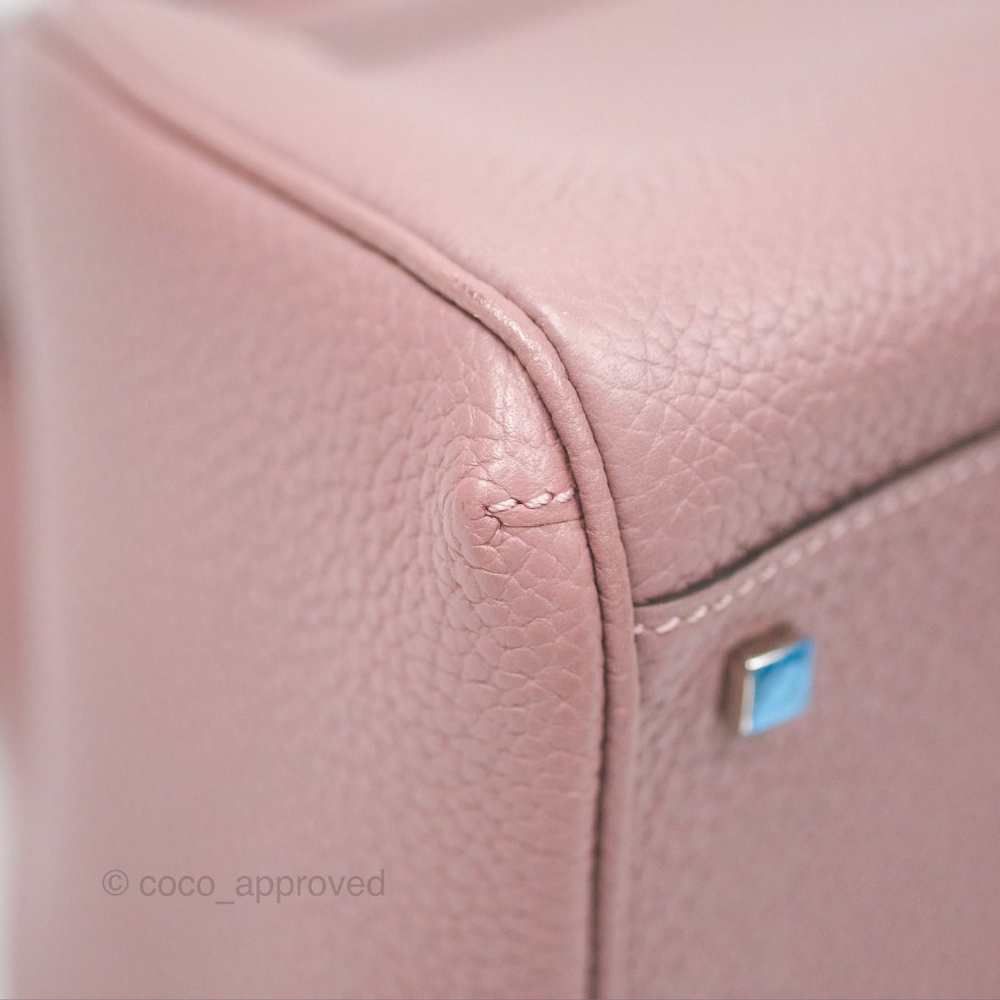 Moynat Pauline PM Bag Purple Calfskin Silver Hardware