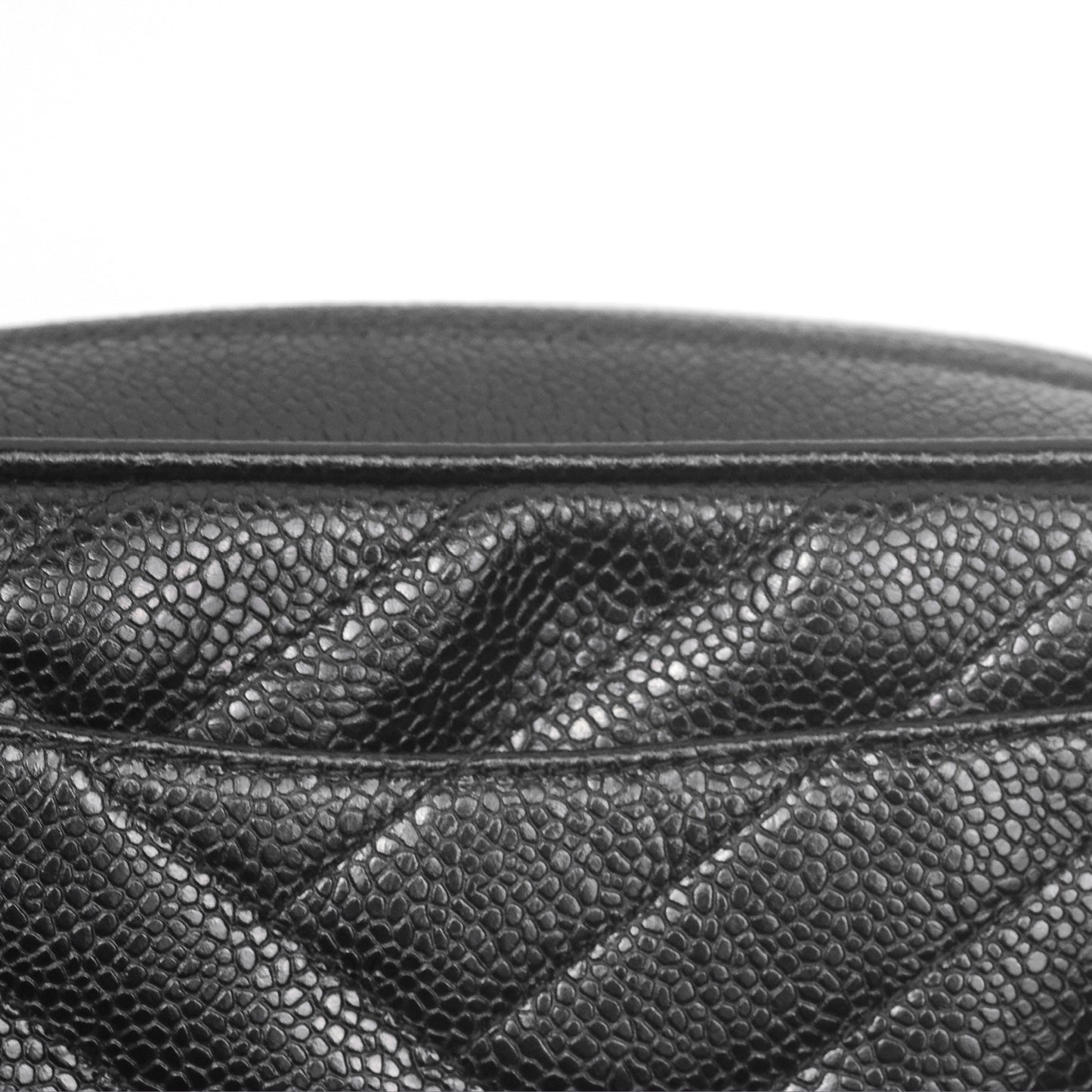 Chanel Vintage Small Camera Bag Black Caviar Gold Hardware