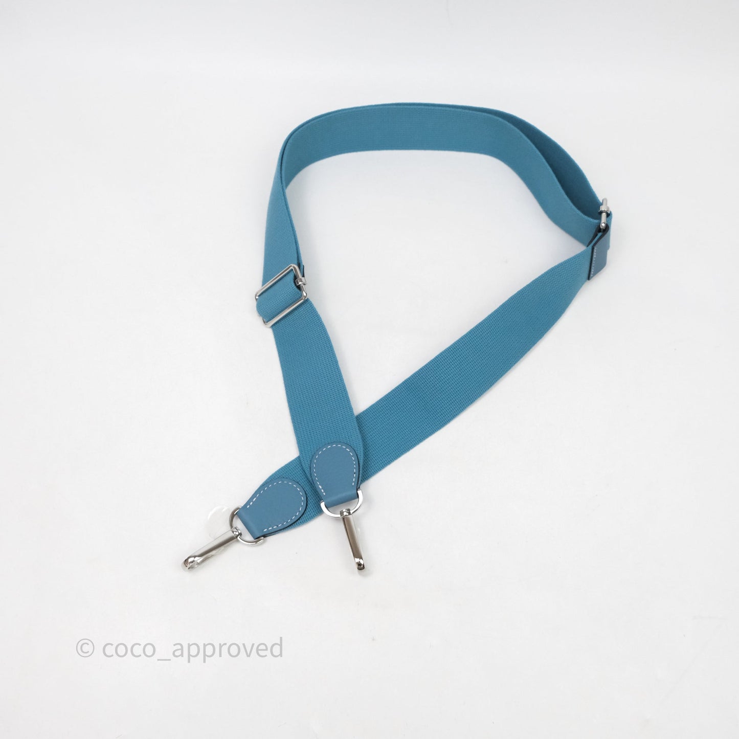 Hermès Evelyne 23 Bleu Jean 75 Clemence Palladium Hardware
