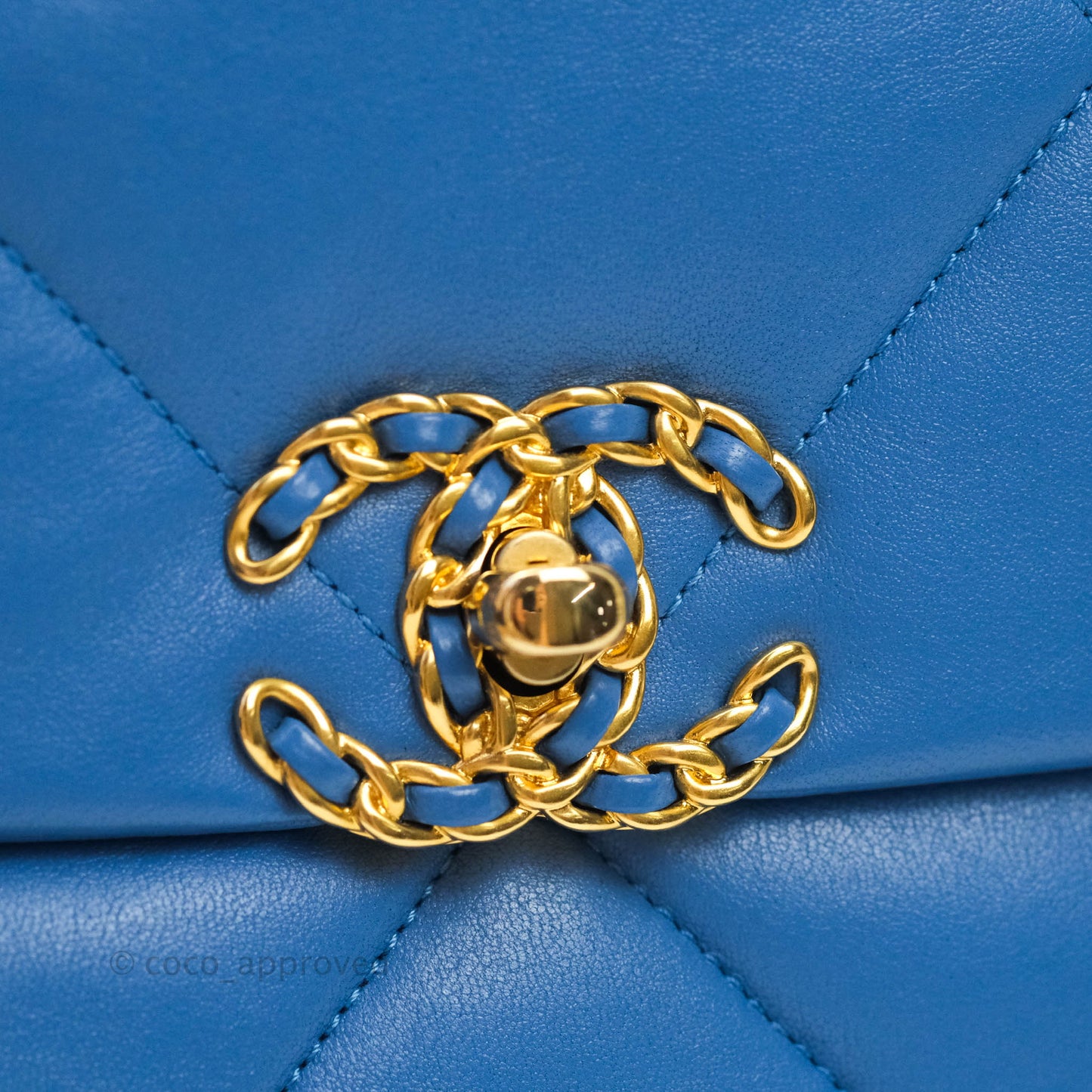 Chanel 19 Small Blue Mixed Hardware 20S