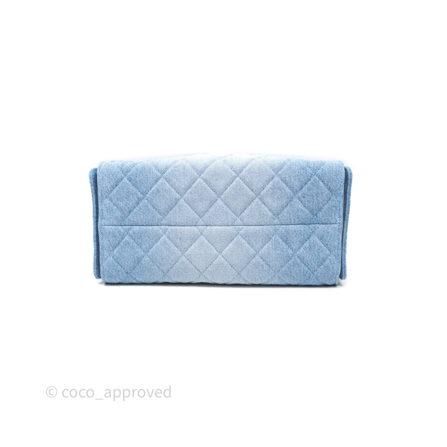Chanel 25 Small Hobo Blue Washed Denim Aged Gold Hardware