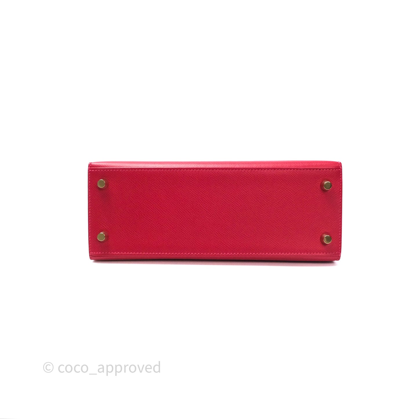 Hermès Sellier Kelly 25 Rouge Casaque Q5 Epsom Gold Hardware