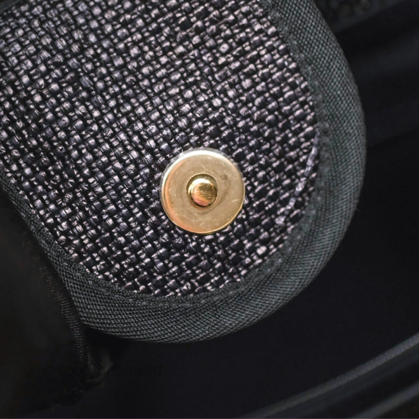 Chanel Large Deauville Black Raffia Gold Hardware