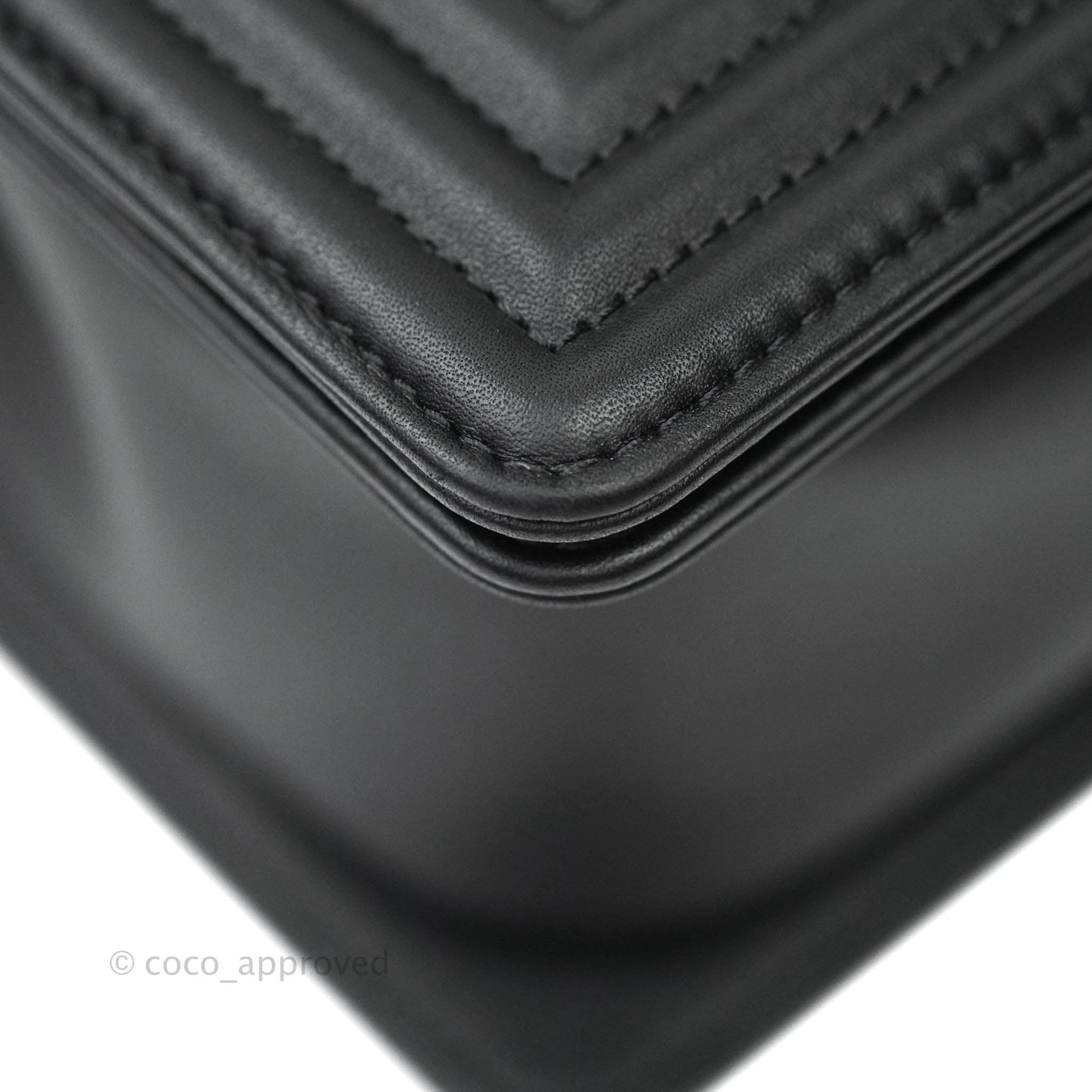 Chanel Quilted Medium Calfskin Boy Flap Ruthenium Hardware