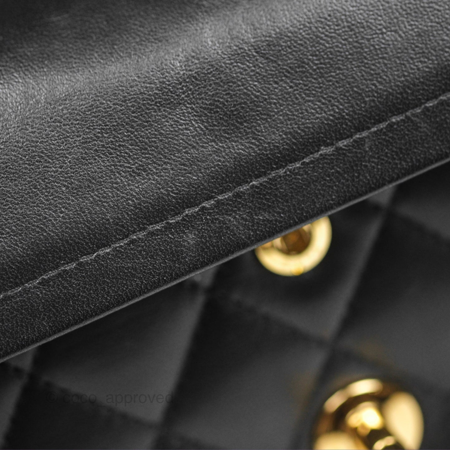 Chanel Small Classic Flap Quilted Black Lambskin Gold Hardware