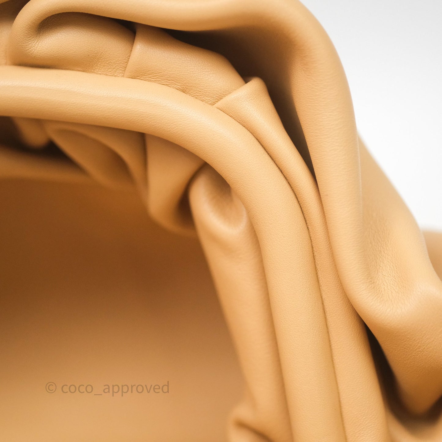 Bottega Veneta The Pouch Beige Calfskin