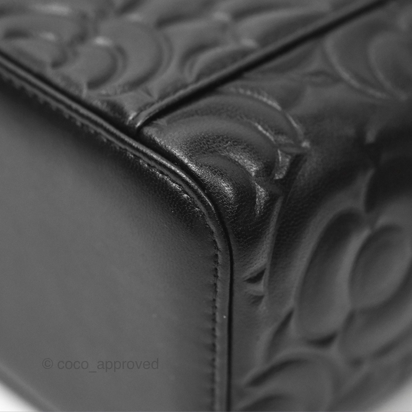 Chanel Vanity Rectangular Camellia Embossed Black Lambskin Gold Hardware 21S