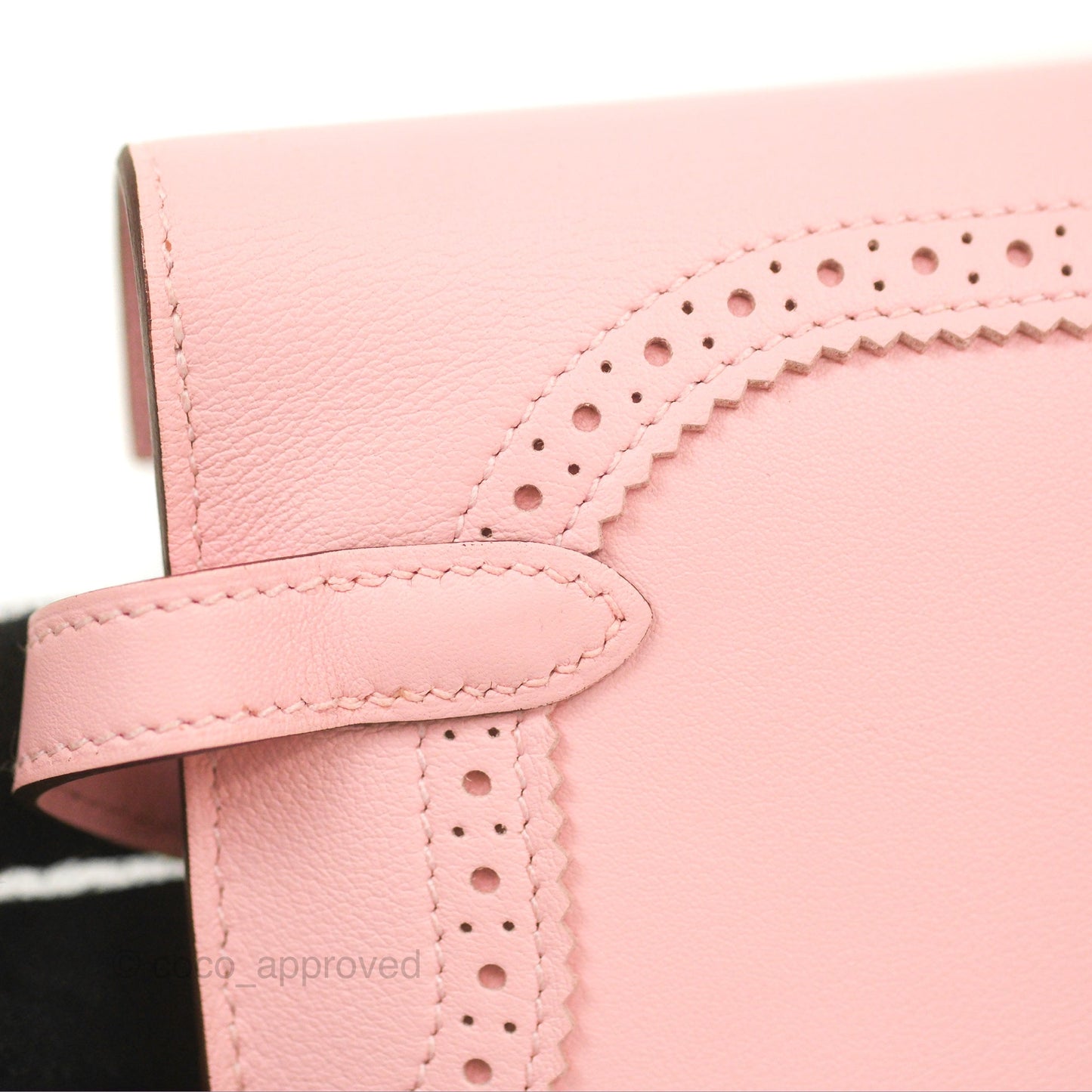 Hermès Ghillies Kelly Wallet Rose Sakura Swift Palladium Hardware
