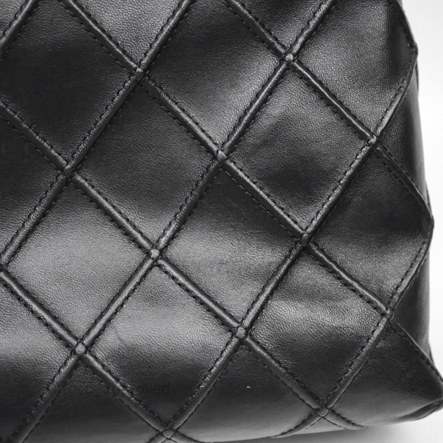 Chanel Vintage Quilted Kelly Waffle Bag Silver Hardware