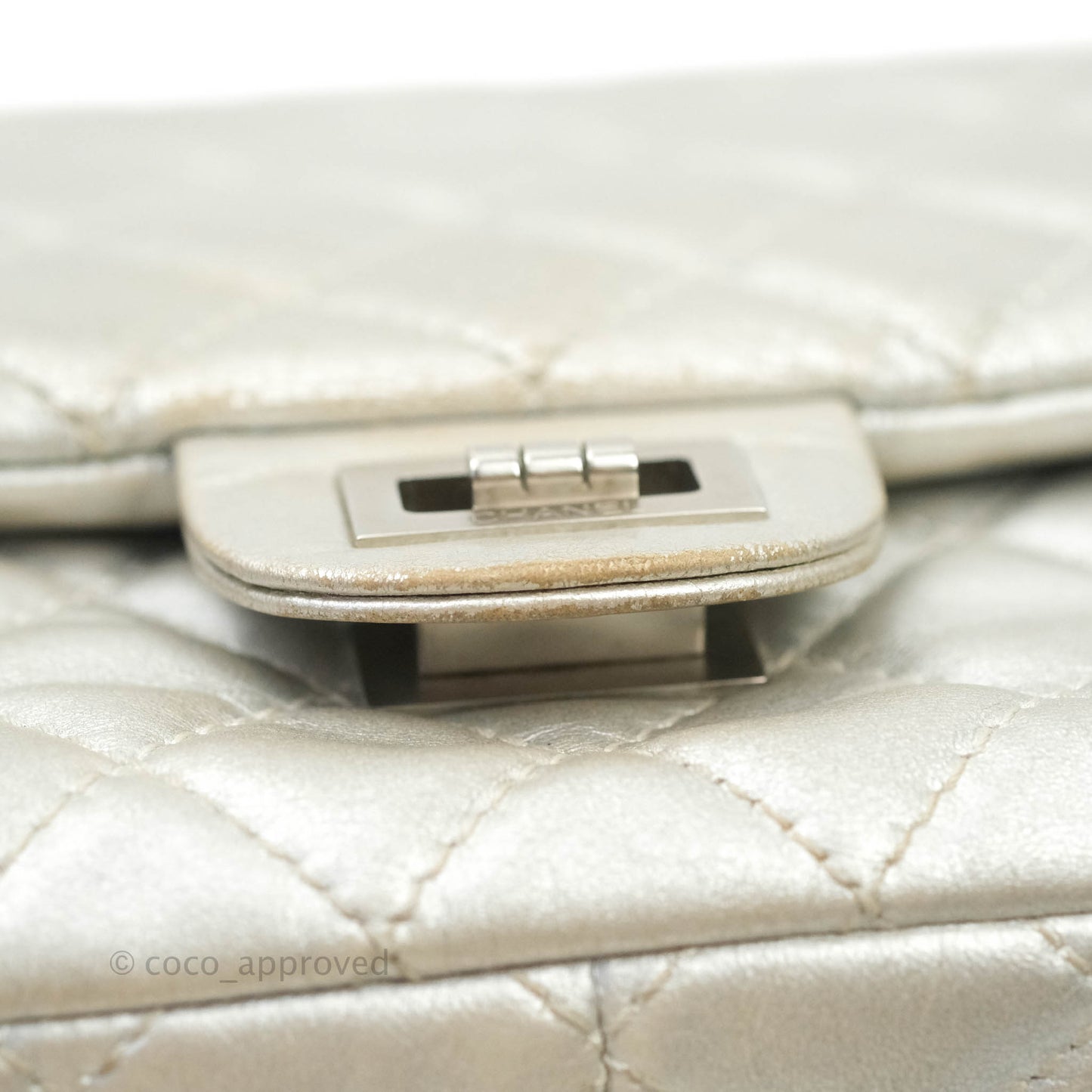 Chanel Reissue 226 Silver Calfskin Silver Hardware