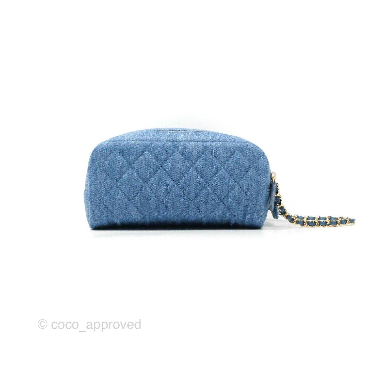 Chanel Cruise Pouch Cosmetic Bag Denim