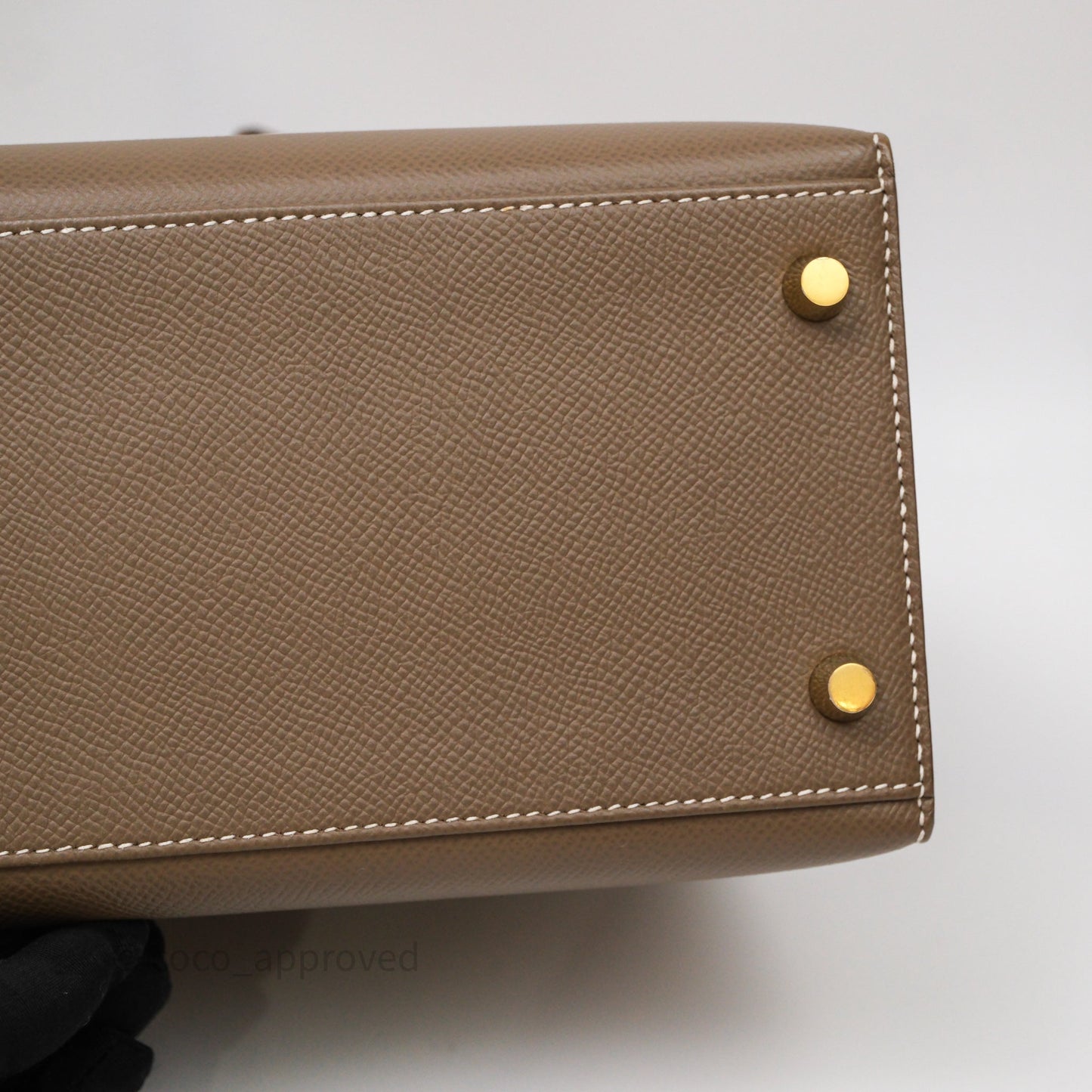 Hermès Kelly 28 Etoupe Epsom Gold Hardware