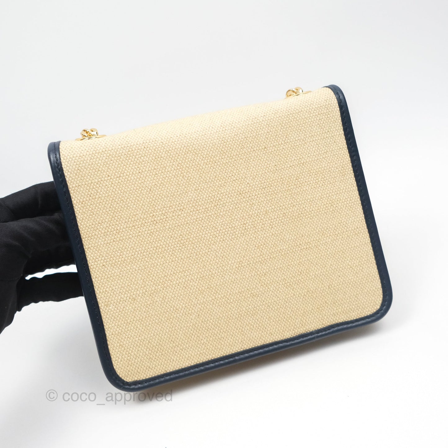 Celine Sulky Clutch Beige Gold Hardware