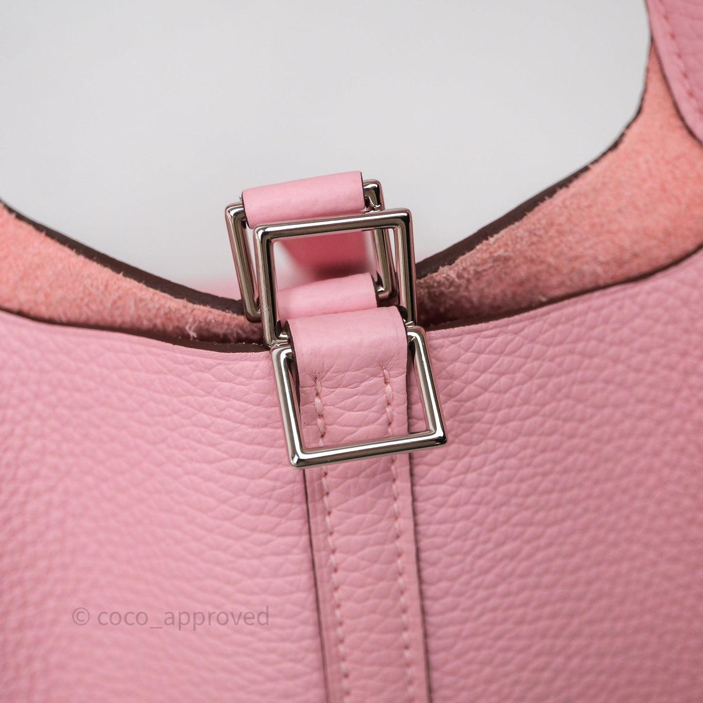 Hermès Picotin 18 Rose Sakura 3Q Clemence Palladium Hardware