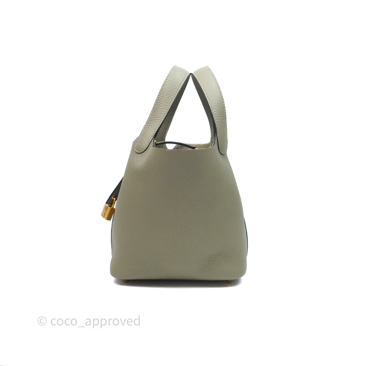 Hermès Picotin 18 Lock Sauge Q1 Clemence Gold Hardware