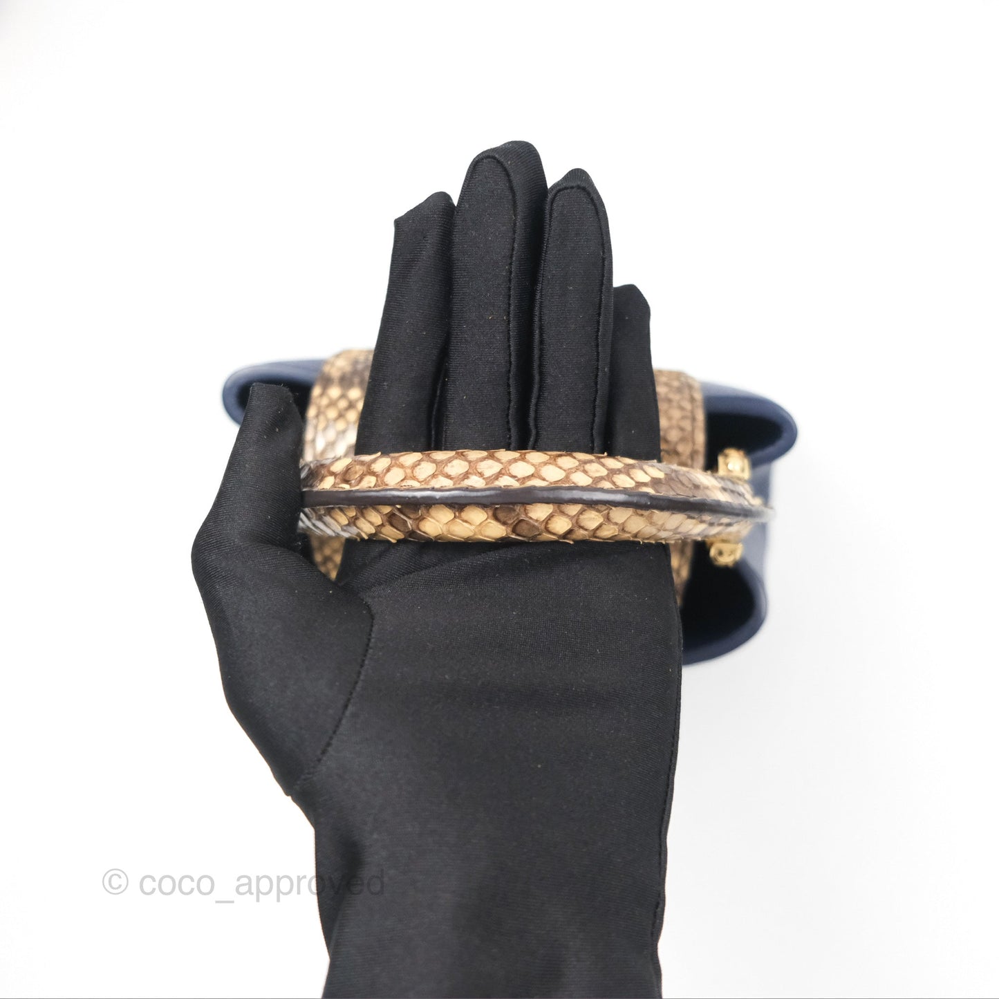 Louis Vuitton Capucines Mini Navy in Taurillon Leather and Python Leather