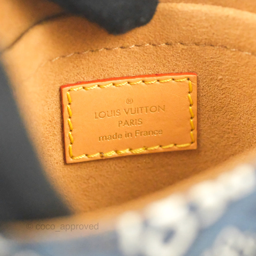 Louis Vuitton Petit Sac Plat Bag Denim Since 1854