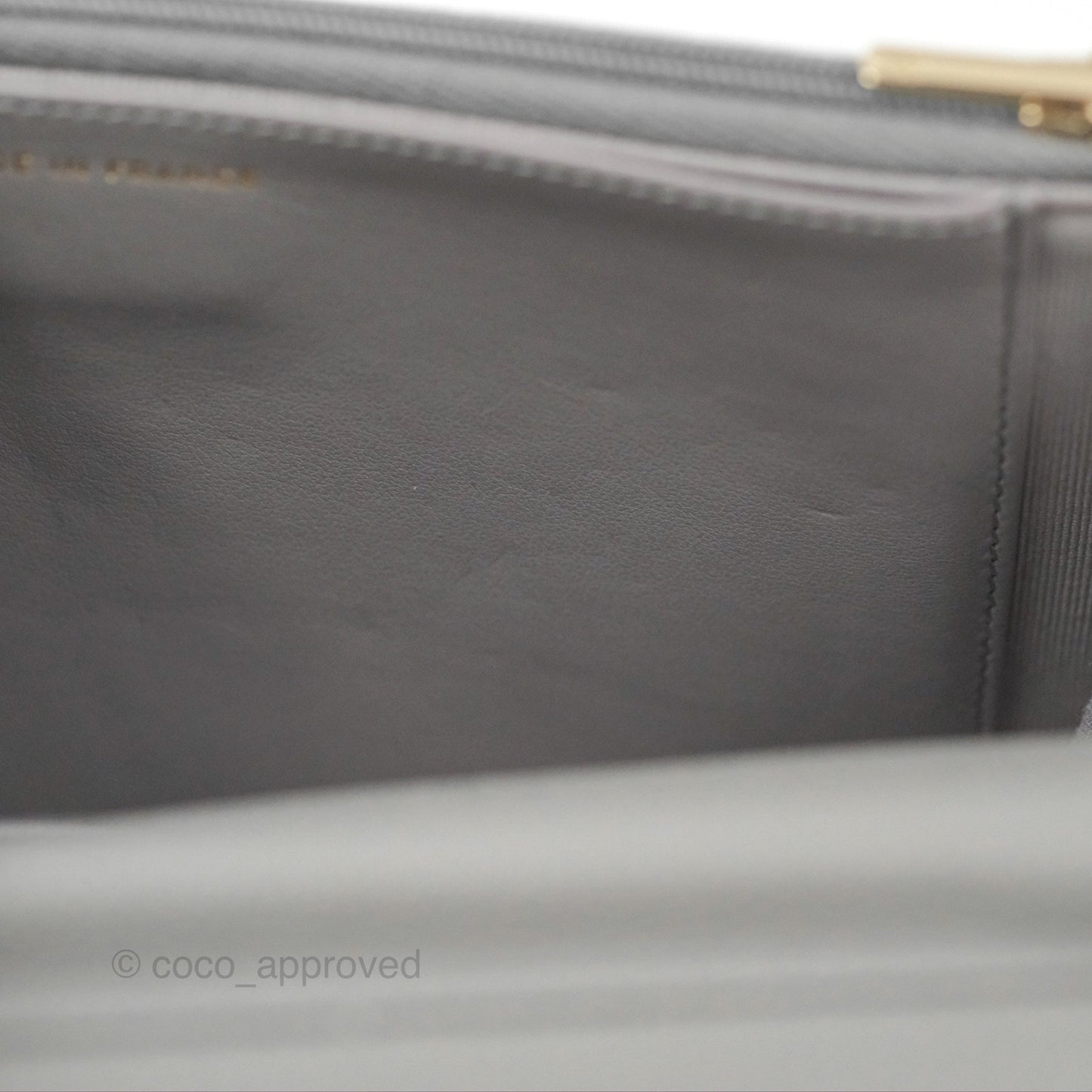 Chanel Quilted Classic Wallet On Chain WOC Grey Caviar Gold Hardware
