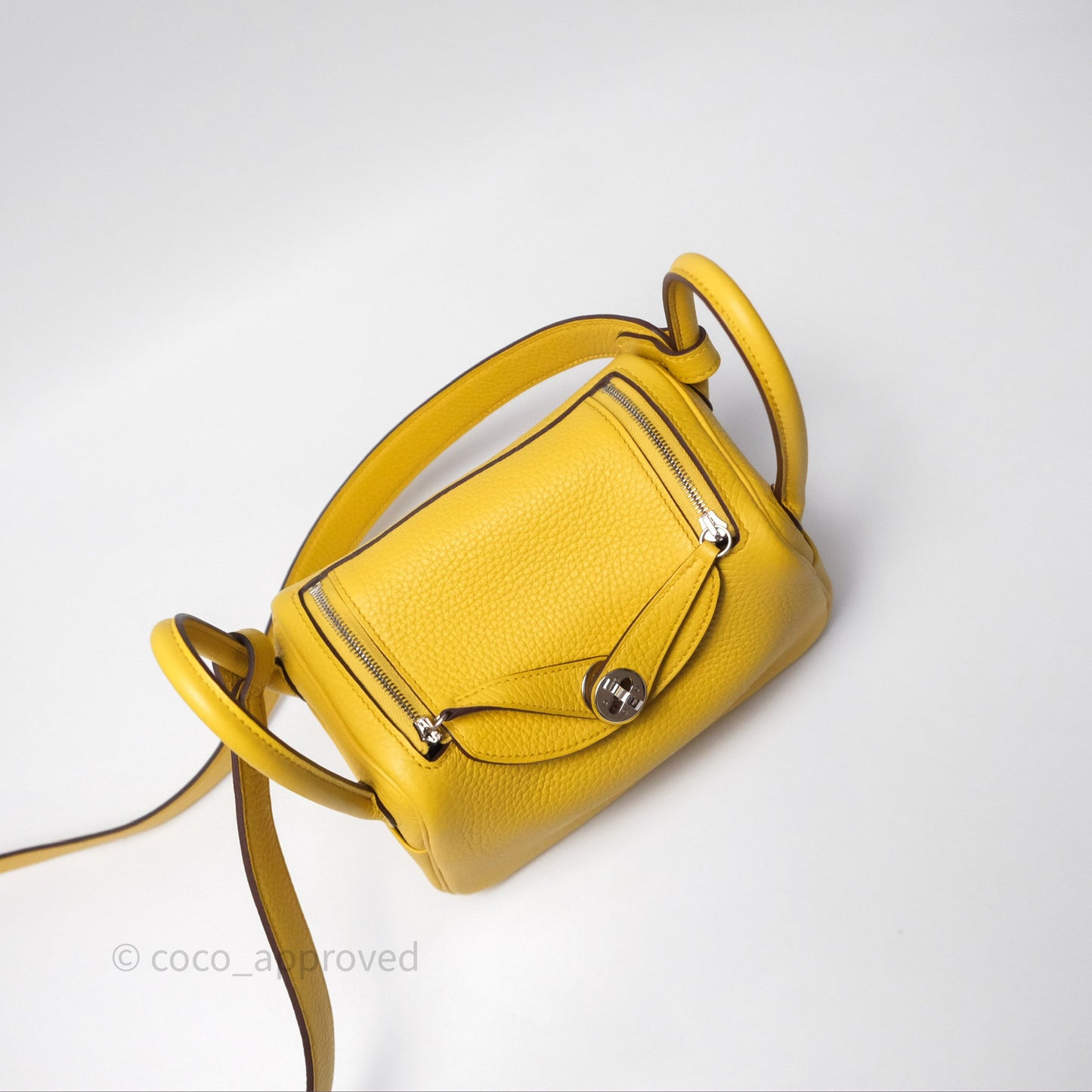 Hermès Mini Lindy 20 Sun B4 Clemence Palladium Hardware