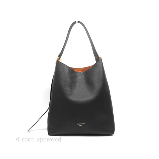 Louis Vuitton Low Key Hobo MM Black Grained Calfskin