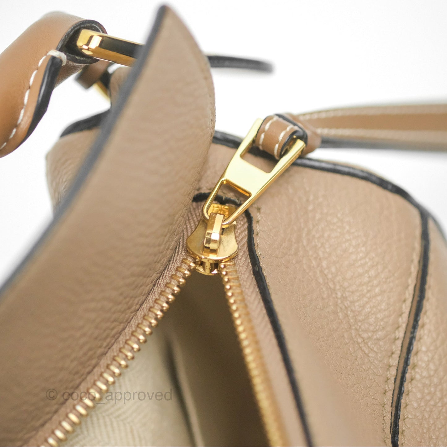 Loewe Small Puzzle Bag Sand Mink Grained Calfskin