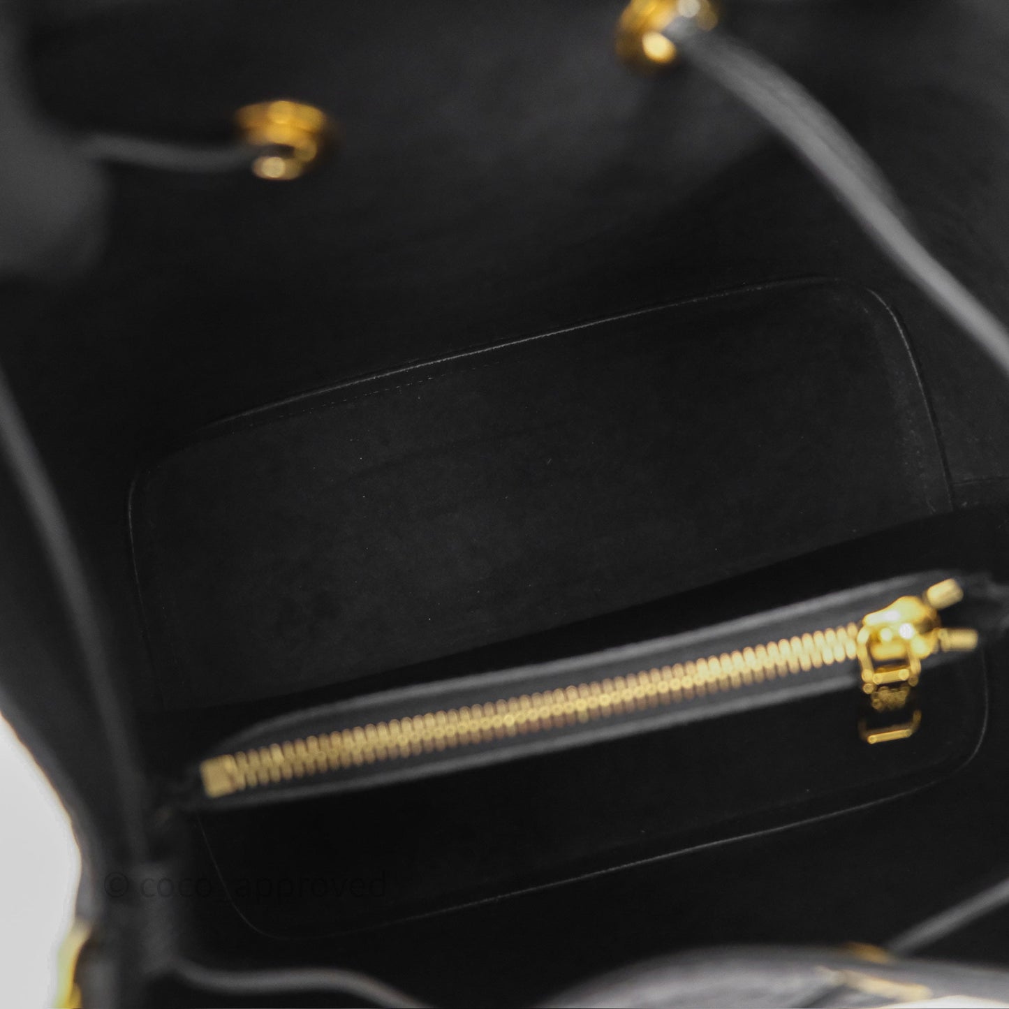 Louis Vuitton NeoNoe MM Monogram Empreinte Leather Black