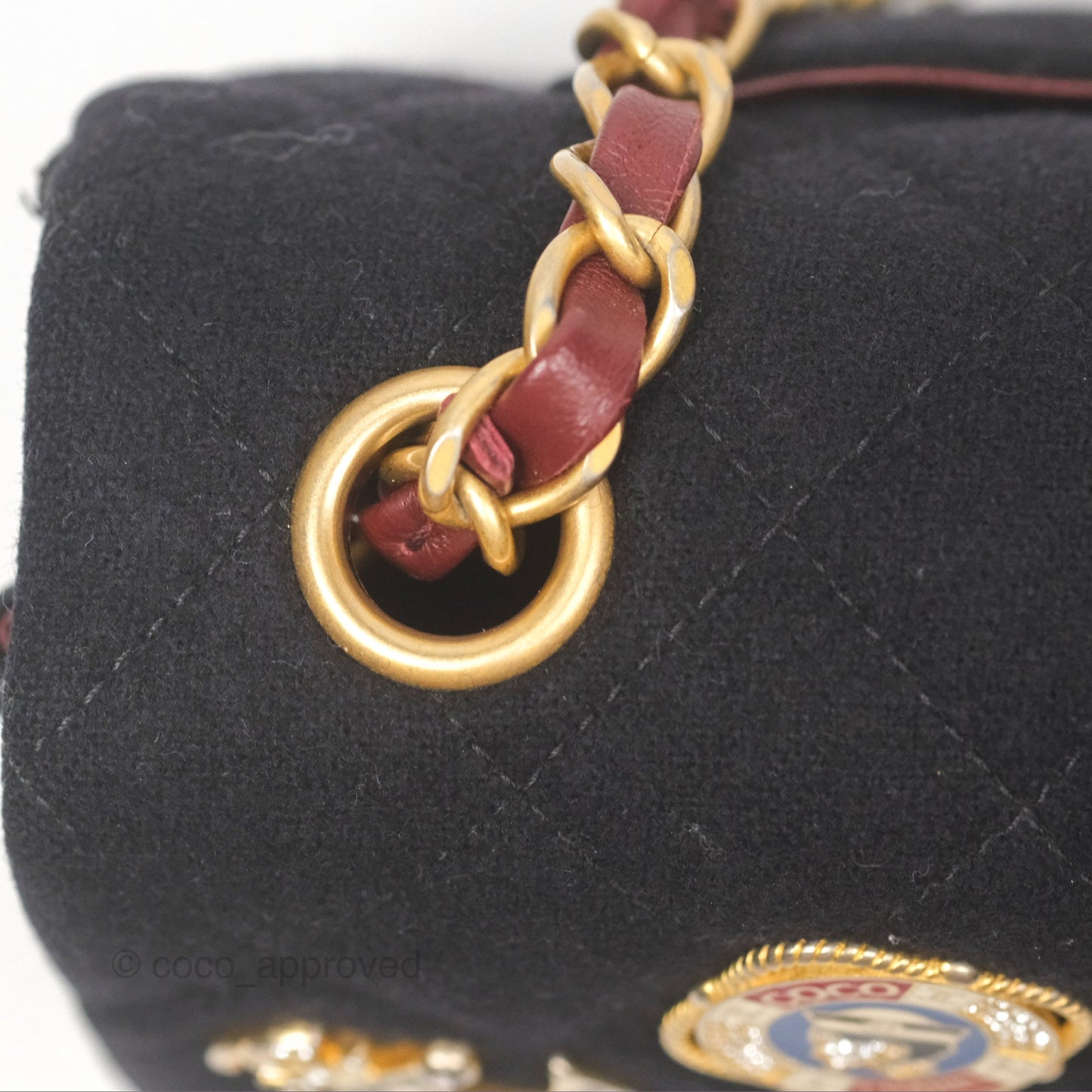 Chanel Paris-Hamburg Charms Mini Rectangular Flap Black 18C