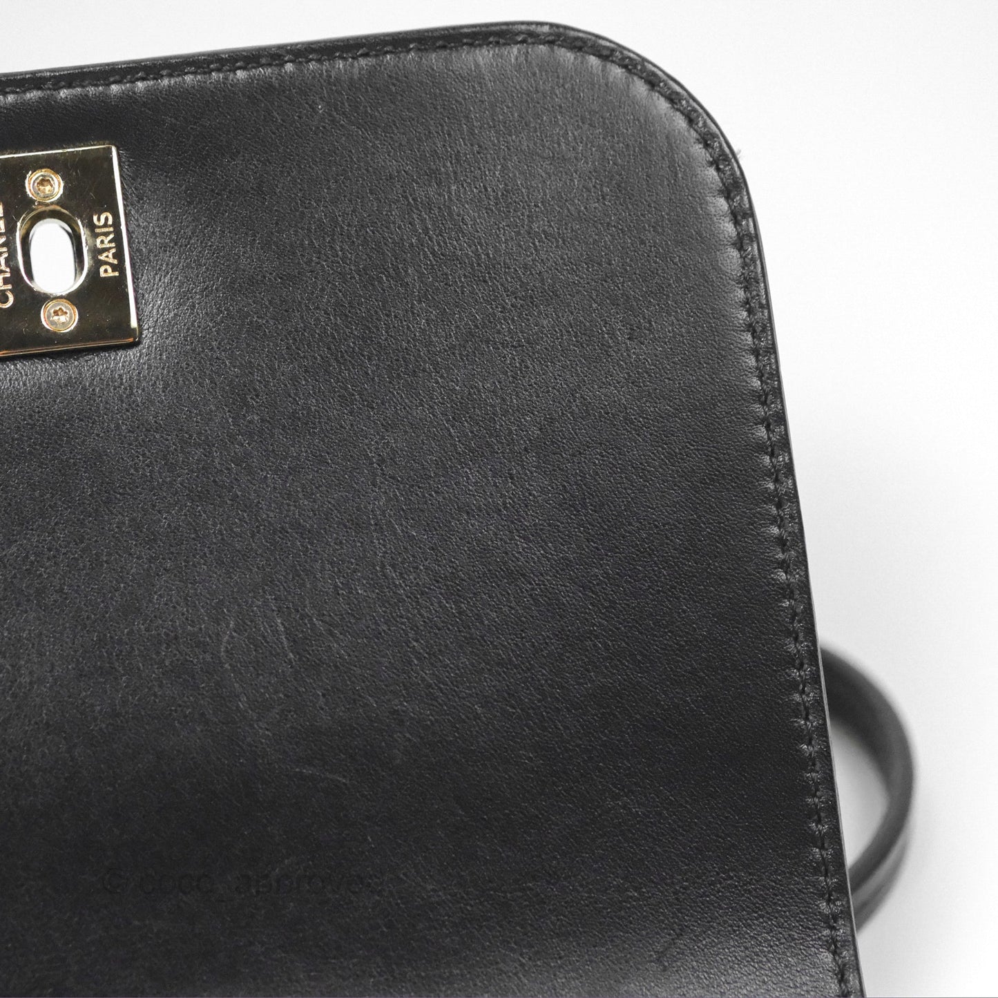Chanel Calfskin Stitched Small Flap Bag Black