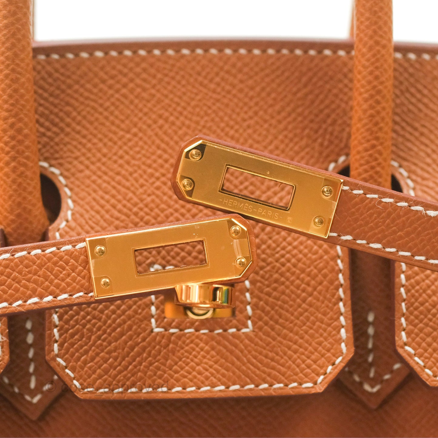 Hermes Birkin 25 Sellier Gold Epsom Gold Hardware