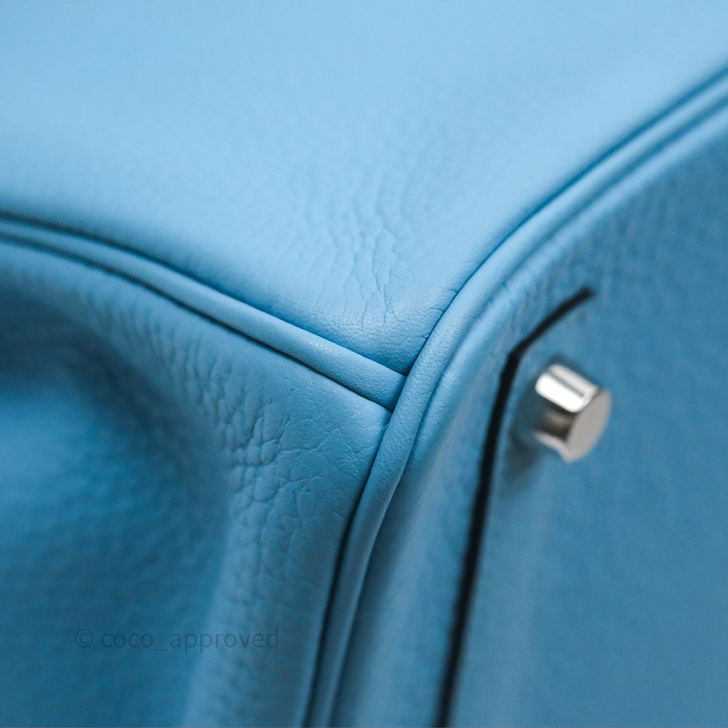Hermès Birkin 30 Bleu De Nord Togo Palladium Hardware