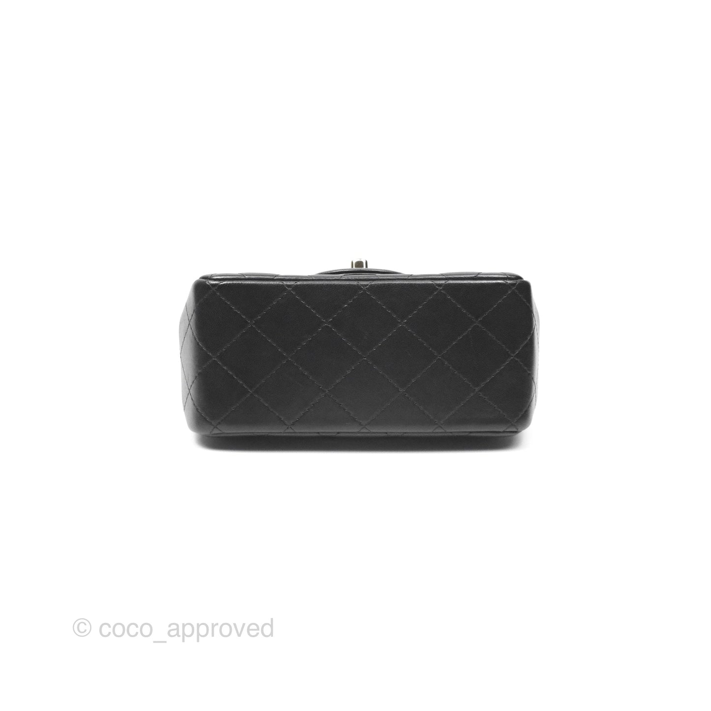 Chanel Mini Square Black Lambskin Gold Hardware
