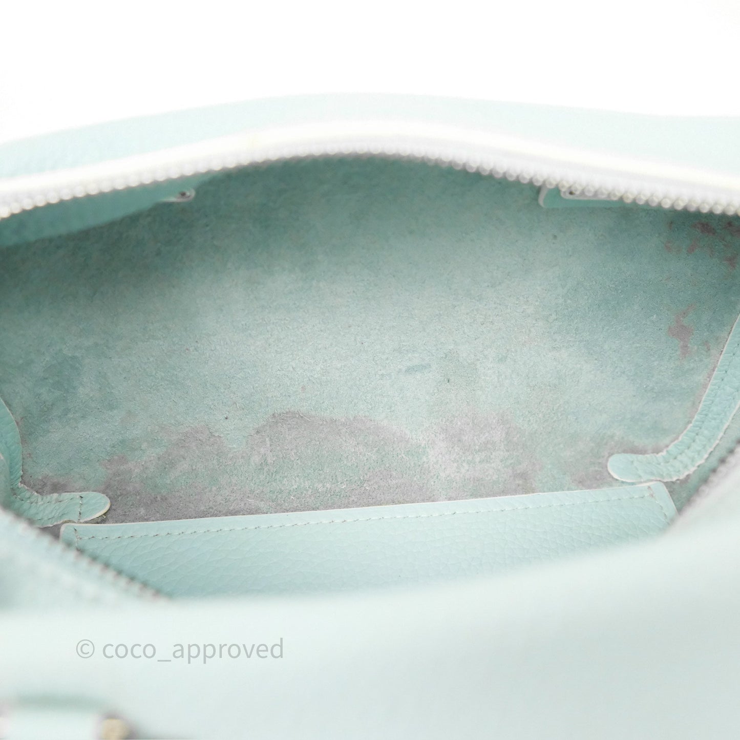 Delvaux Cool Box Mini Taurillon Soft Grained Calfskin Celadon