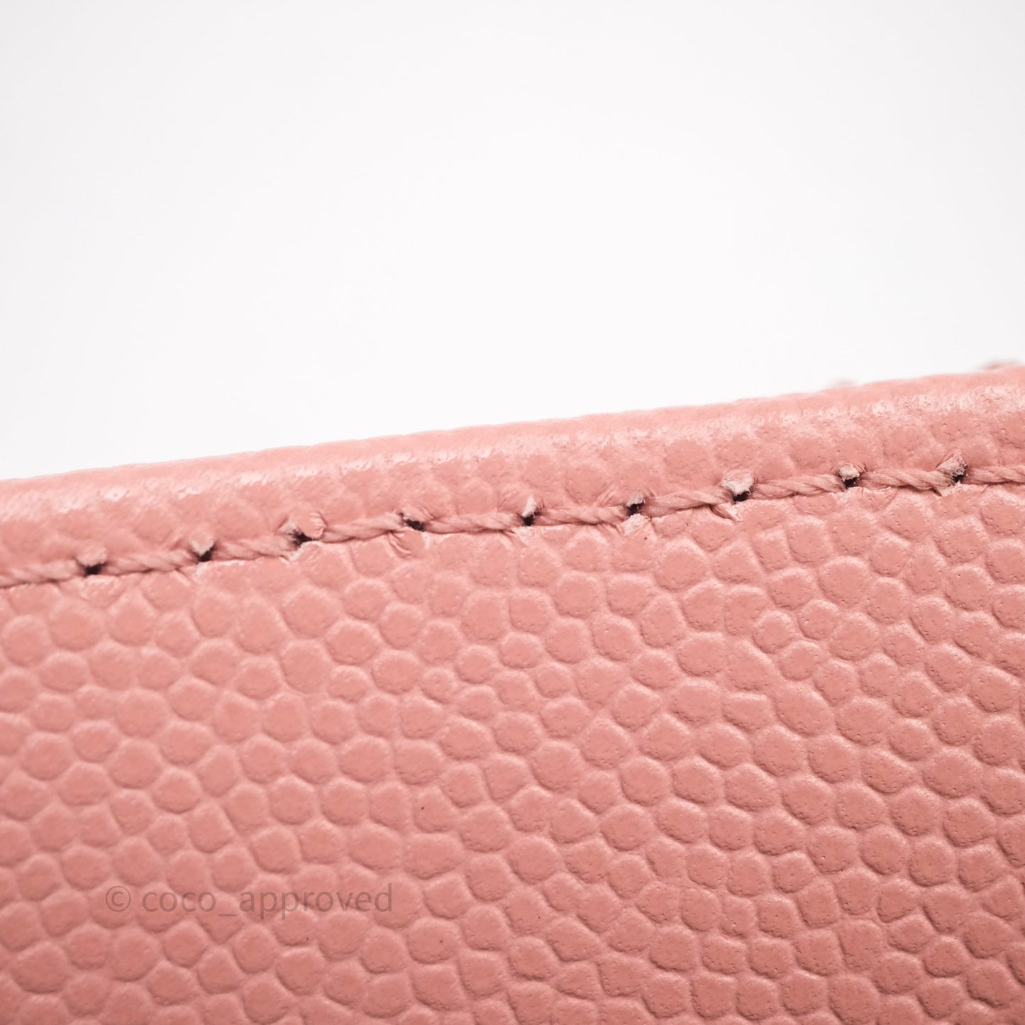 Chanel Small Coco Handle Quilted Pink Caviar Gold Hardware