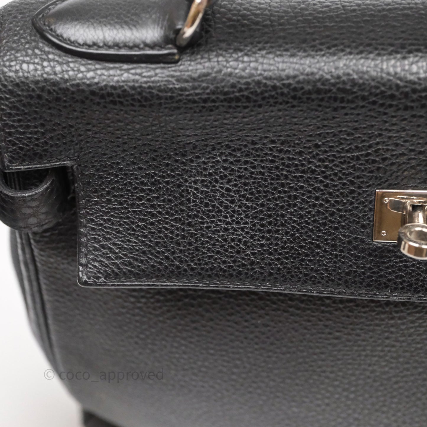 Hermès Kelly Ado Backpack GM Black Noir 89 Togo Palladium Hardware