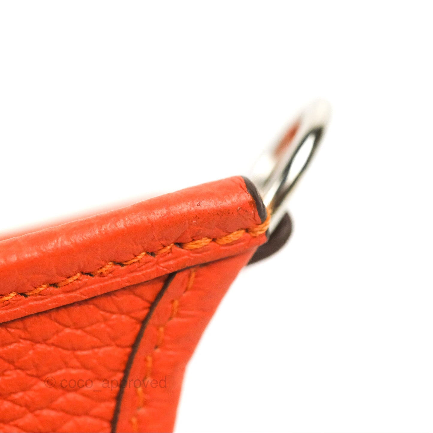 Hermès Mini Evelyne 16 Feu Clemence Palladium Hardware