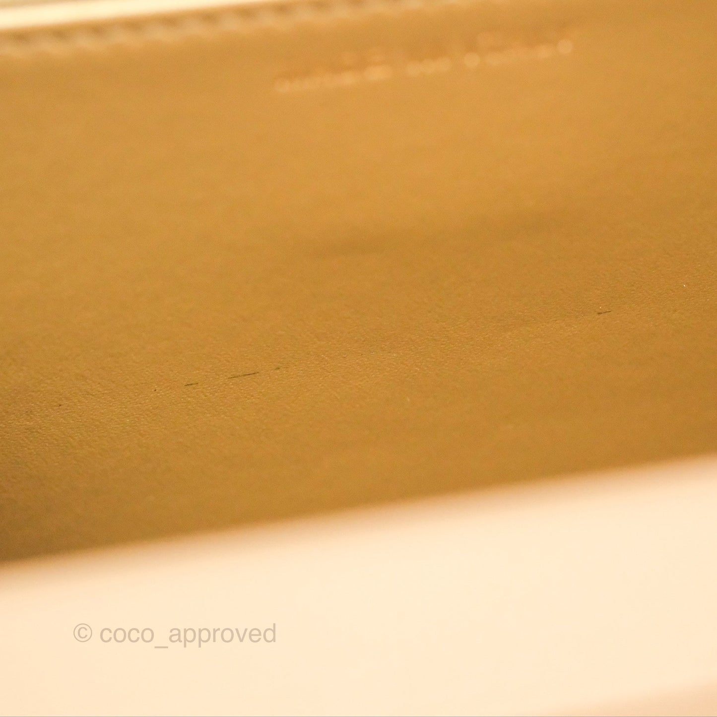 Chanel Quilted Pearl Crush Wallet on Chain WOC Beige Lambskin Aged Gold Hardware