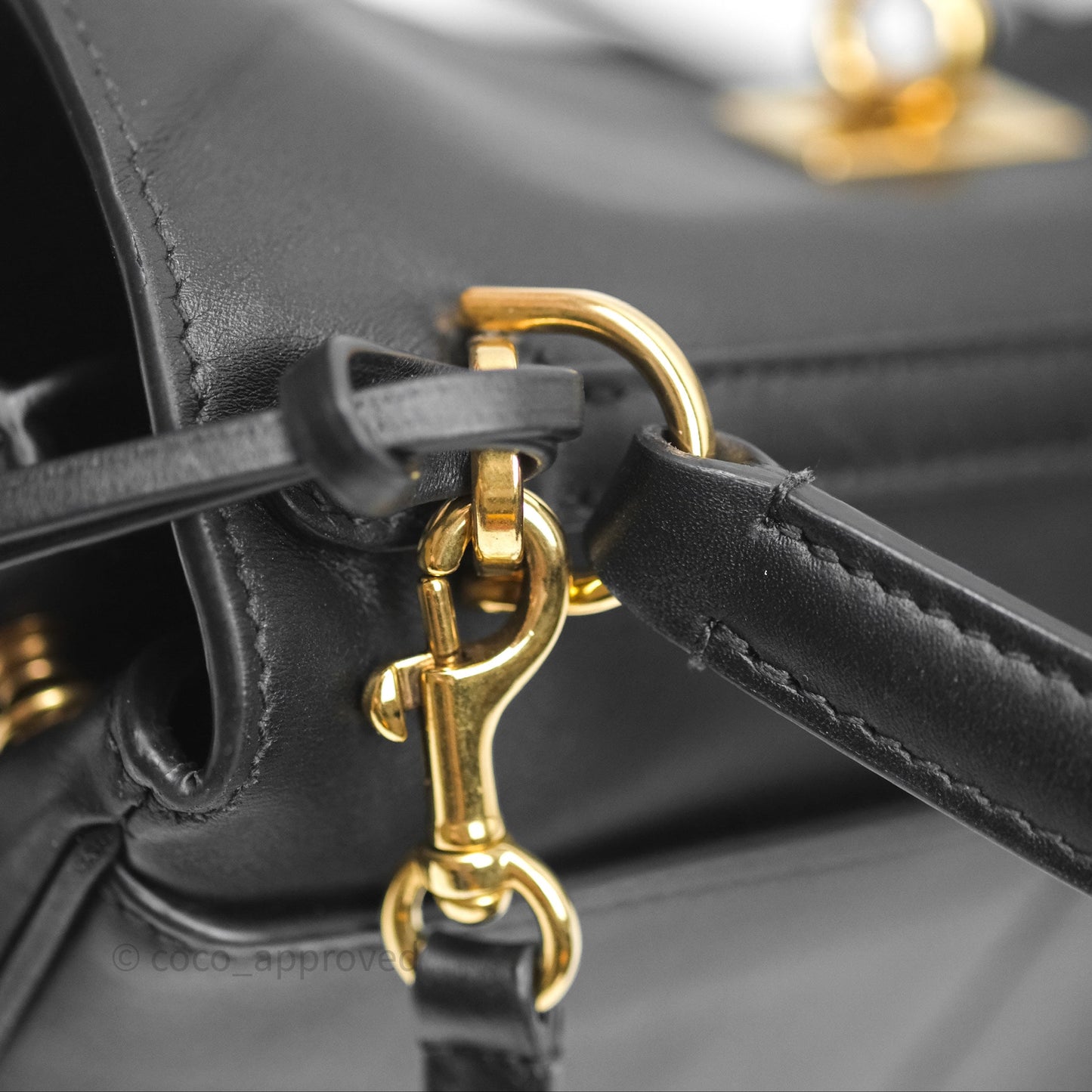 Balenciaga Rodeo Mini in Black Smooth Calfskin Gold Hardware
