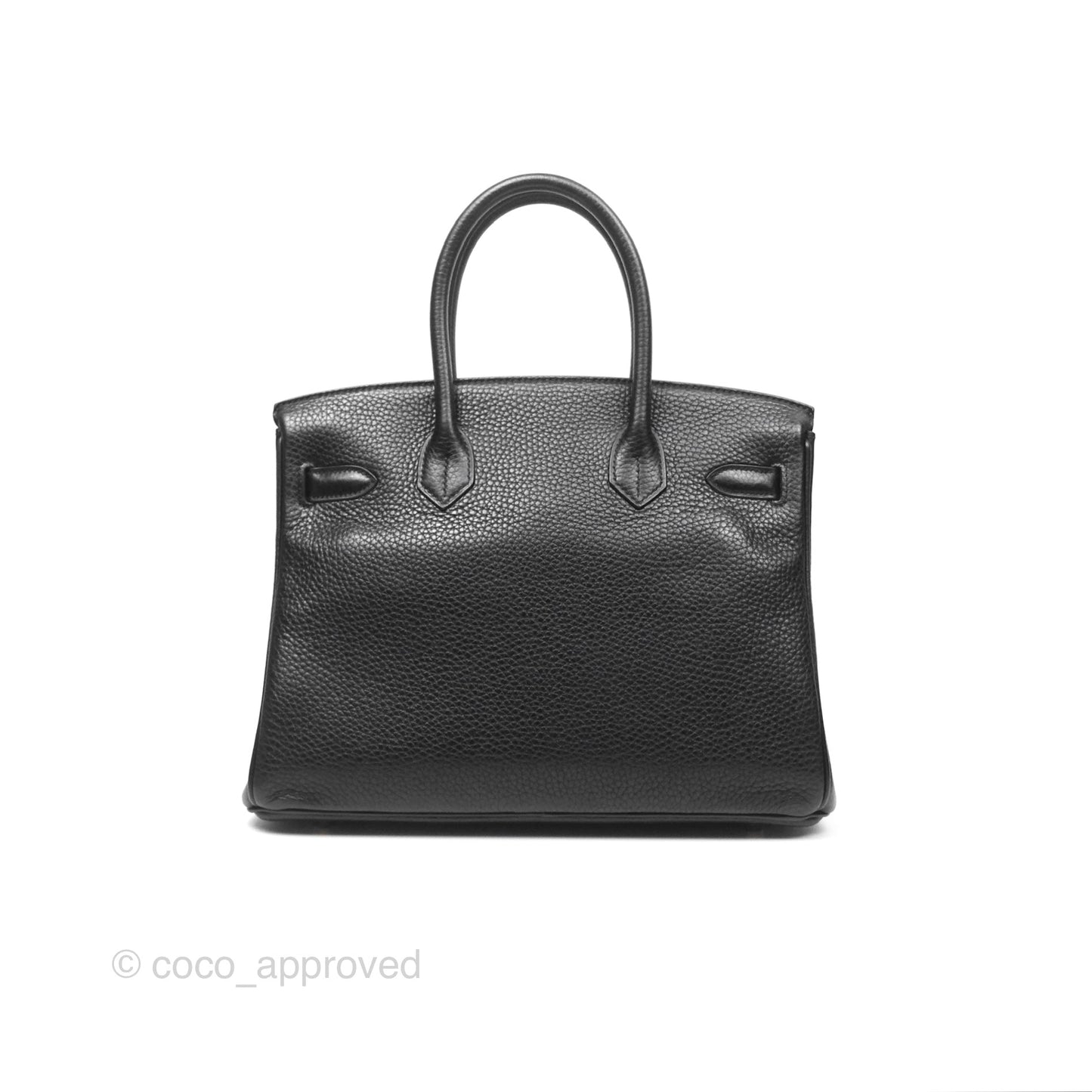 Hermès Birkin 30 Retourne Black Noir 89 Clemence Gold Hardware