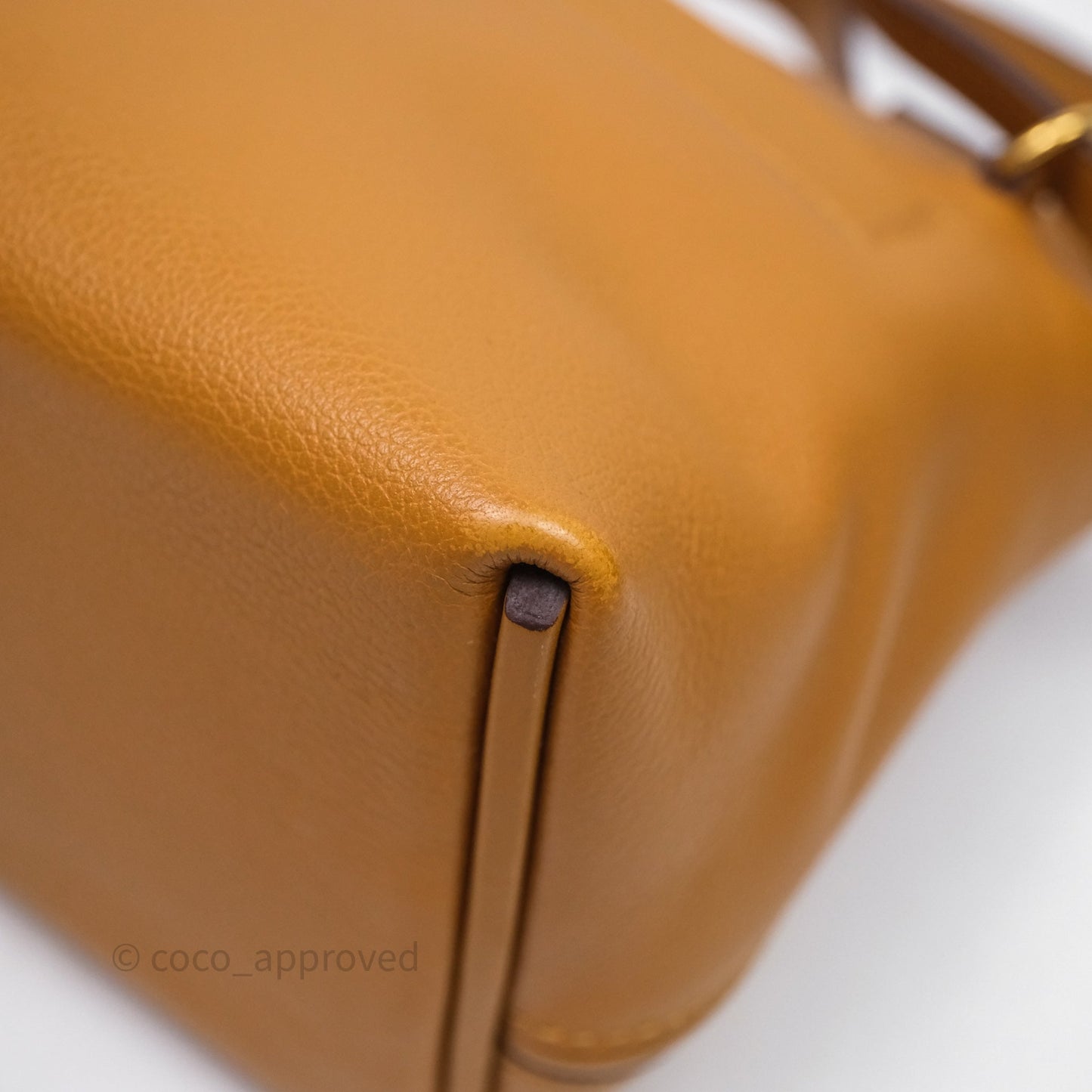 Hermès 24/24 21 Mini Caramel/Sesame/Rouge Sellier Gold Hardware