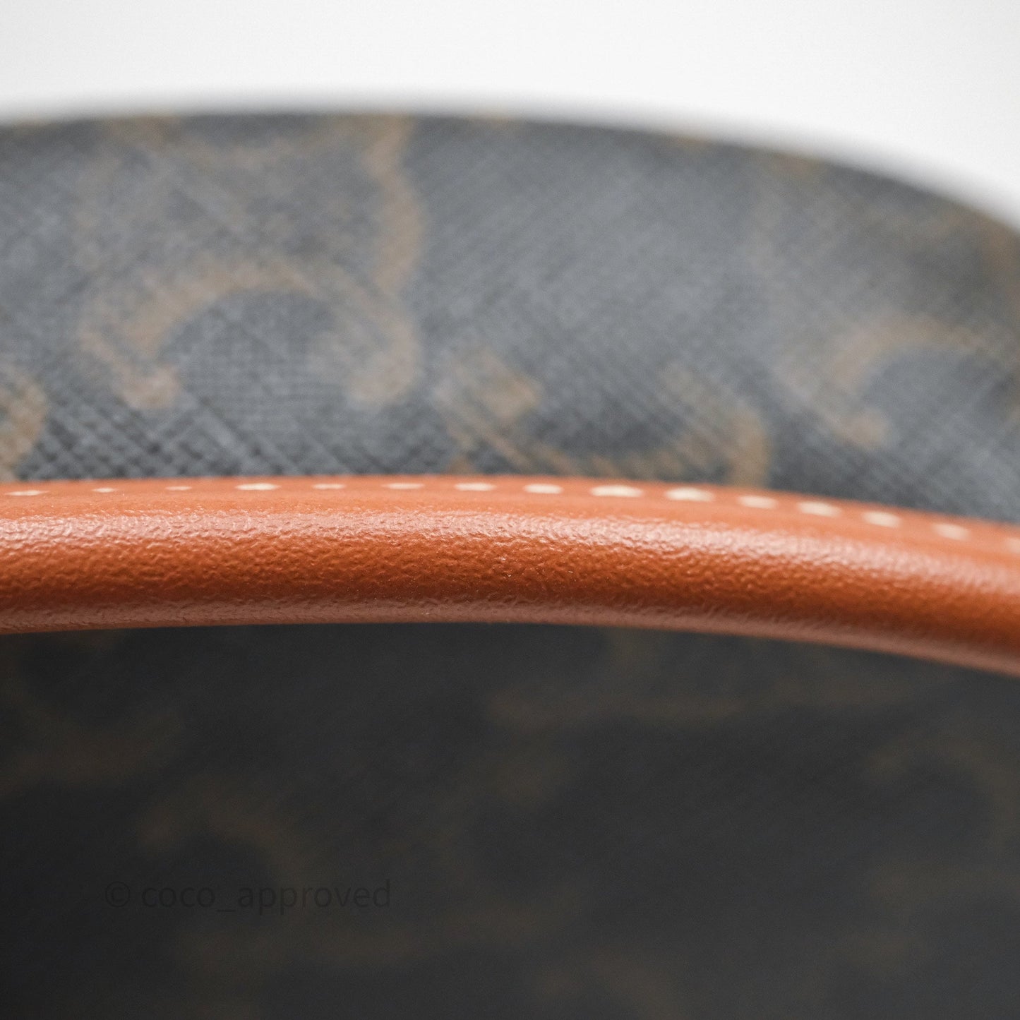Celine Mini Besace Triomphe Canvas Calfskin Tan
