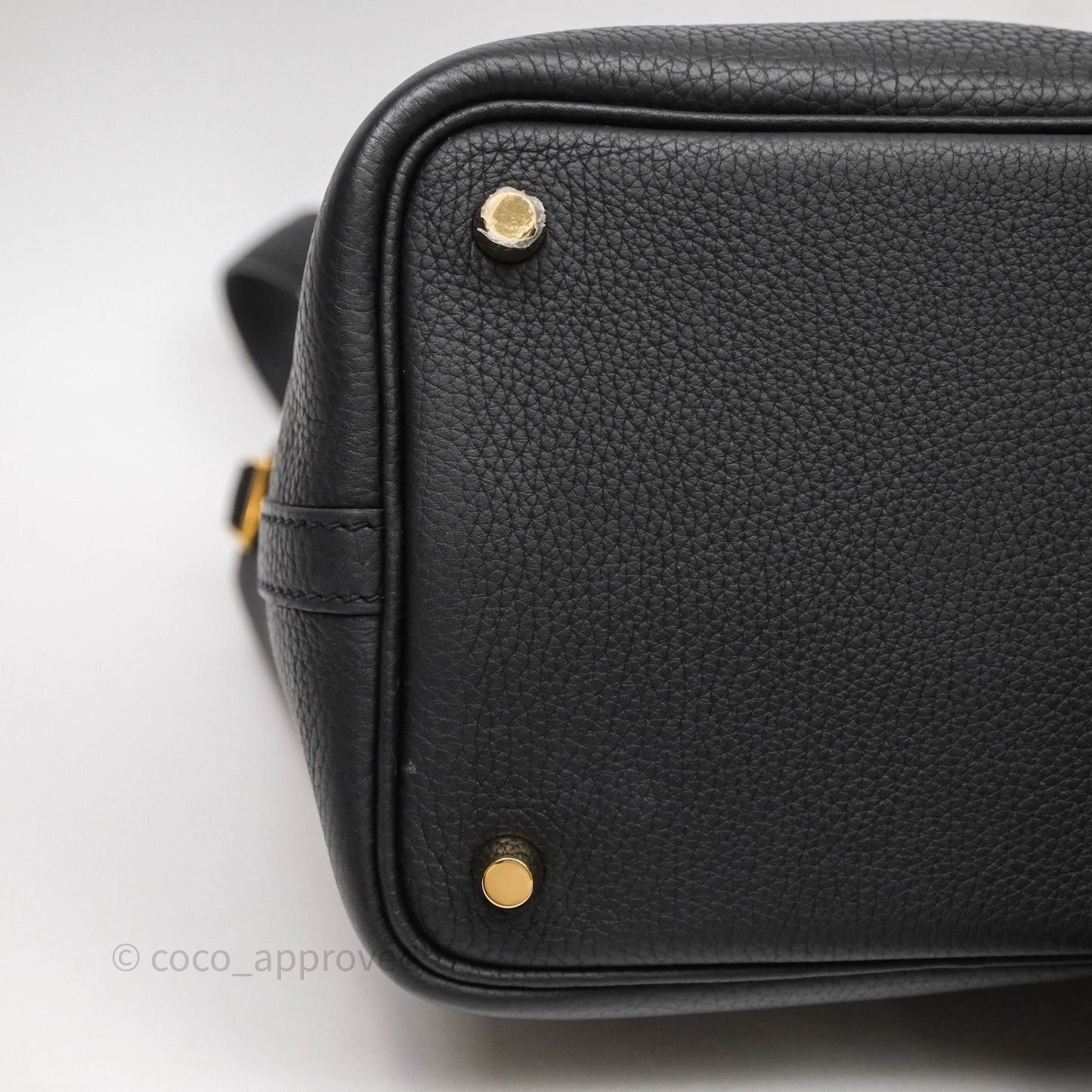 Hermès Picotin Lock 18 Noir Black 89 Clemence Gold Hardware