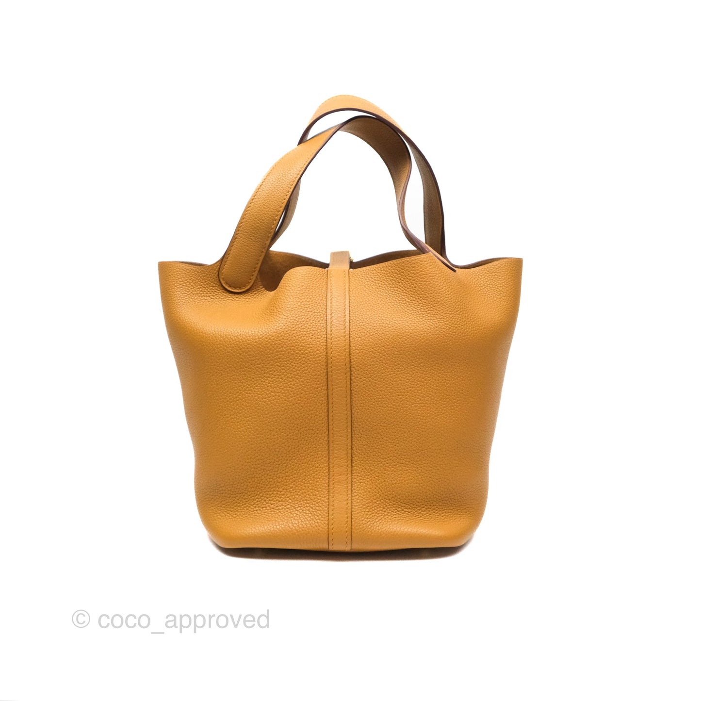 Hermès Picotin 22 Sesame 2S Clemence Gold Hardware