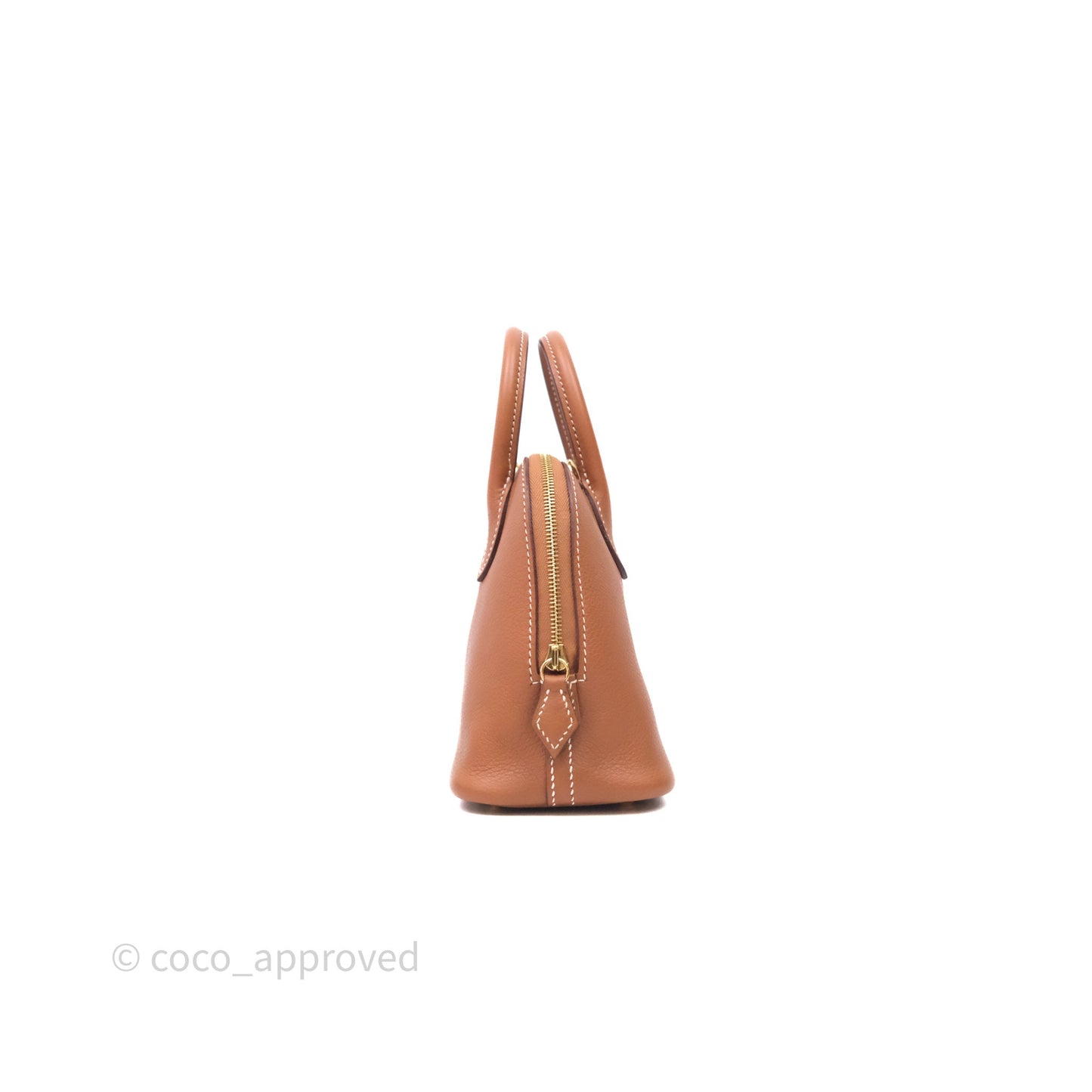 Hermès Bolide Mini 1923 Gold Evercolor Gold Hardware