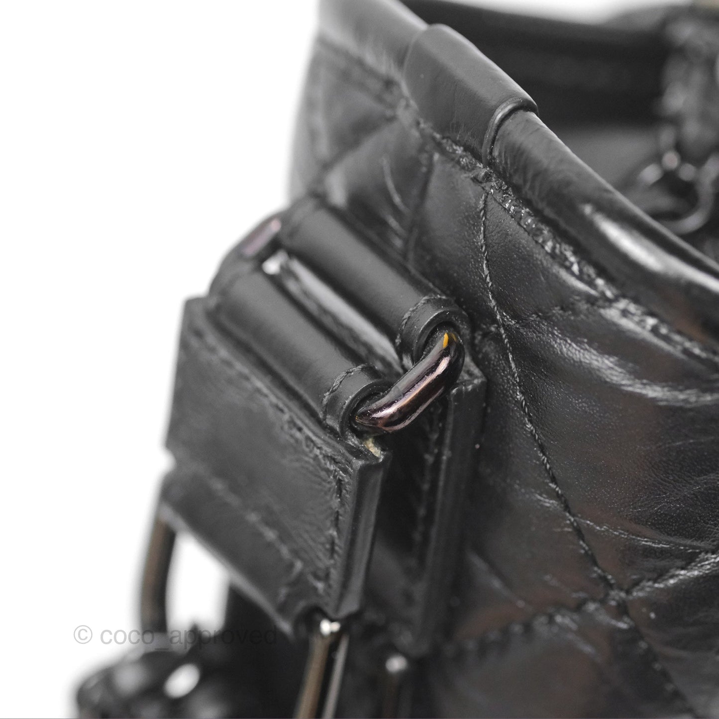 Chanel Small Gabrielle Hobo Quilted So Black Aged Calfskin